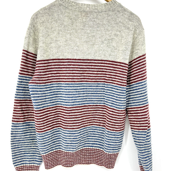 Vintage 80s Winona Knits Wool Blend Striped Sweater L - USA - Picture 2 of 7